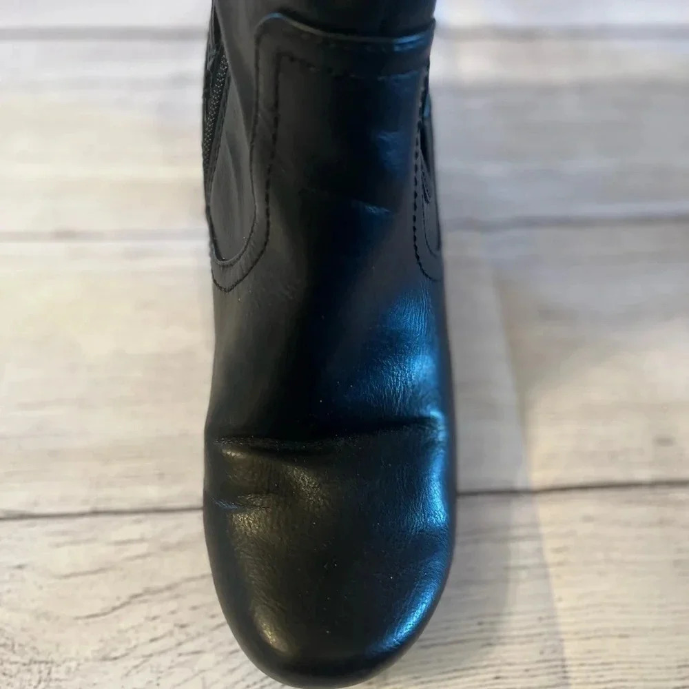 Bare Trap thigh high black heeled‎ boots size 8.5M - Picture 9 of 9